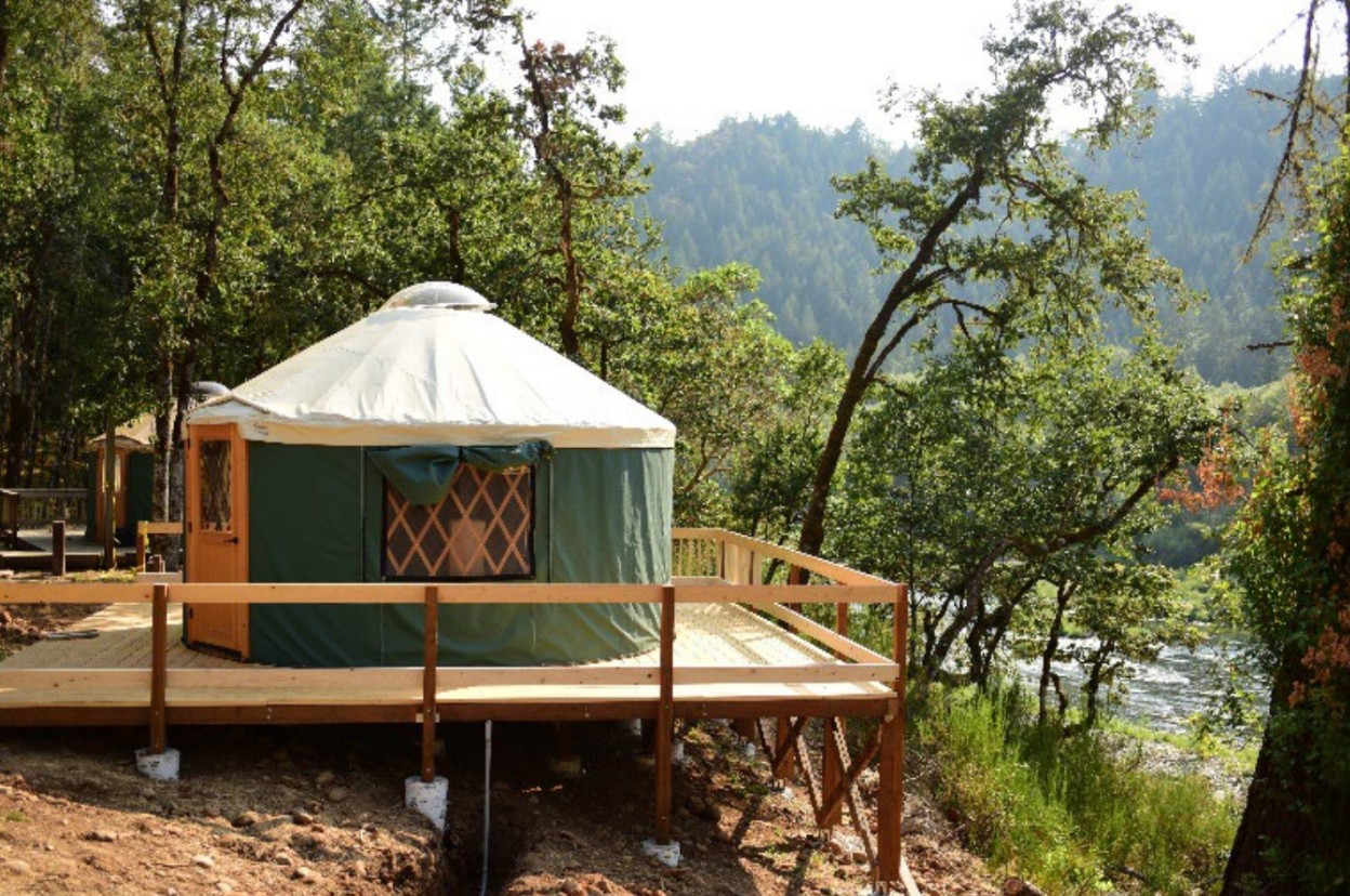 Two Riverfront Yurts Added to Whistlers Bend Campground